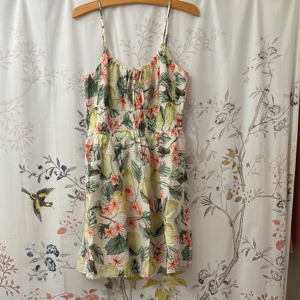 LOFT Floral Sundress with Spaghetti Straps